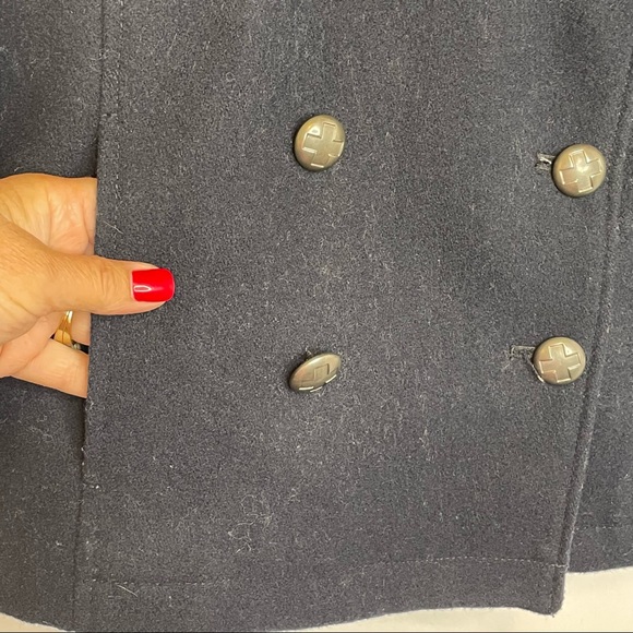 Cartonnier Blue Double Breasted Coat (4) - Picture 9 of 10